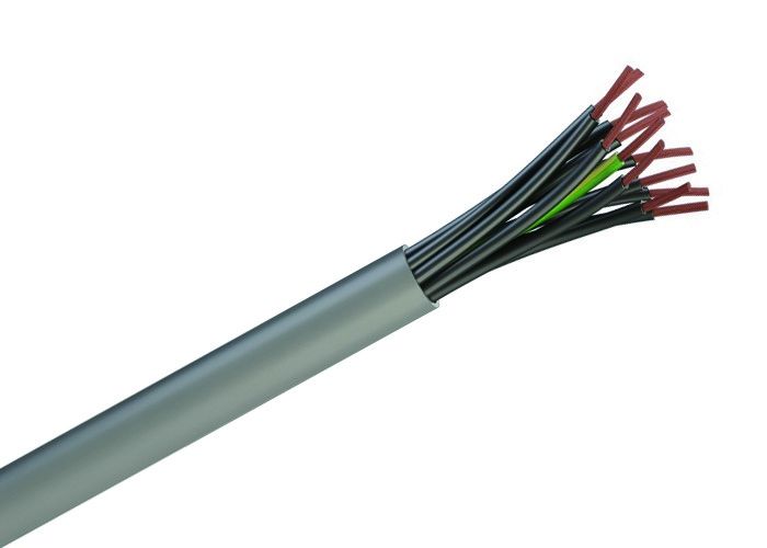 Flexible PVC Insulated Control Cable , YY Control Cable 450 / 750 V Cu Conductor